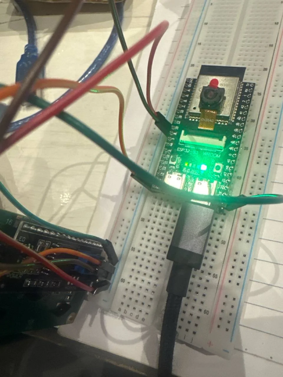 RIOS ESP32-S3-CAM testing setup